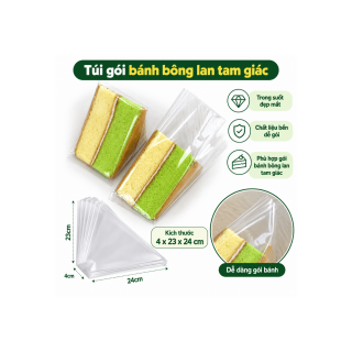Set 100 Túi đựng bánh tam giác trơn
