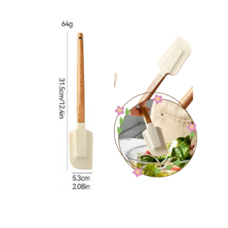 Vét spatula cán gỗ 31cm